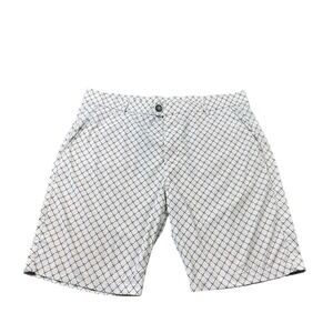 Greyson White‎ Blue Dagger AOP Geometric Performance Montauk Short Size 35